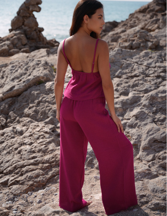 Set: Palazzo Pants & Top| Cherry