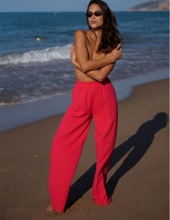 Сoral Muslin Palazzo Pants
