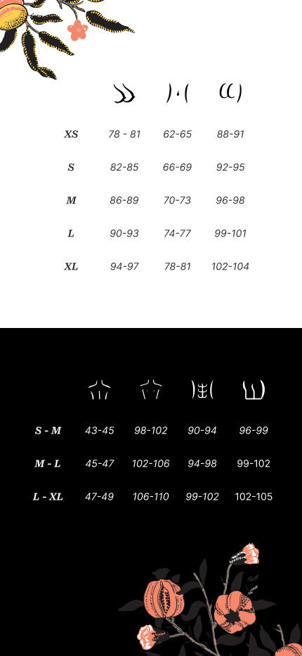 Size table mobile